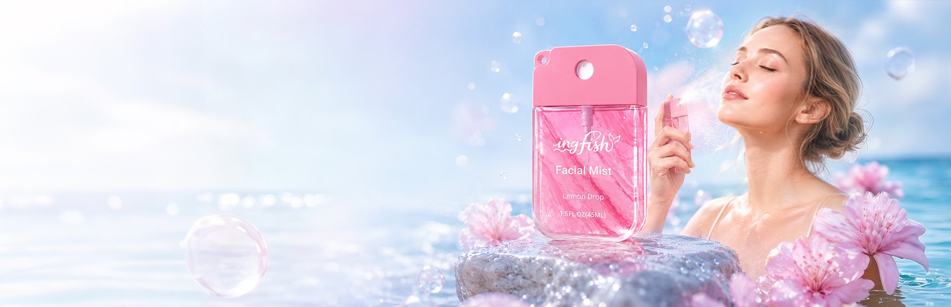 Card spray bottles for personal care brands